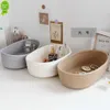 New 1 PC Nordic Cotton Rope Woven Storage Baskets Organize Boxes Desktop Sundries Organize Basket Sundries Cosmetics Storage Box