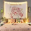 Autre décor à la maison décor à la maison suspendu tapisserie Anime rose fille tapisserie chambre fond décor mignon mode dame tapisseries R230630
