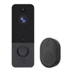 T8 720P Wireless WiFi Video Doorbell Smart Phone Door Ring Intercom Security System IR Visual HD Camera Bell Waterproof Cat Eye with DingDong for Home Life Office