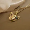 Pendant Necklaces Mafisar Design Gold Plated Zircon Virgin Mary Geometric Necklace For Women Female Fashion Wedding Catholic Jewelry