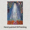 Toile faite à la main Art Gustav Klimt peinture Portrait de la baronne Elisabeth Bachofen Echt paysage oeuvre Home Office Decor