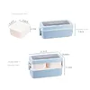 Vaisselle Ensembles Agropyre Double Couche Tiffin Boîte Pour Étudiant Adulte 1250 ml Micro-ondes Réutilisable Bureau Multicouche Déjeuner Sans BPA