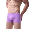 Mutande da uomo senza cuciture Boxer intimo intero Boxer Spandex Pantaloncini in nylon con cavallo 3D