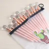 Ballpoint Pens GENKKY Rose Gold Pen Gift Stationery Combination Series Rosegold For School Office Suppliers Christmas Gifts 230630