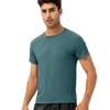 Camisetas masculinas Camisa de verão 2023 Camiseta sólida Moda masculina Manga curta Casual Poliéster Masculino Lazer Top Tees