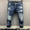Итальянские джинсовые штаны, модные европейские и американские мужские повседневные джинсы, высококачественная стирка, ручная полировка, оптимизированное качество 9868234q
