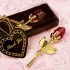 Décor de mariage longue tige cristal fleur Saint Valentin fête des mères Rose avec boîte-cadeau invités de mariage fête merci cadeaux Roses TH0772