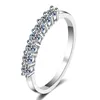 Mosan diamanten ringen voor dames Sier Fashion Star-trouwring Fonkelende diamanten met certificaten