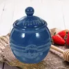 Dinnerware Sets Ceramic Honey Jar Pot Container Lid Pots Holder Mini Jars Of Dipper Lids Storage Tank