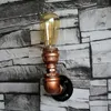 Настенные светильники Steam Punk Loft Industrial Iron Rust Water Pipe Retro Lamp Vintage E27 Бра Бра для гостиной Спальня Ресторан Бар