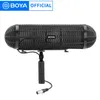 Rätter Boya BYWS1000 Microphones Blimp vindrutesuspensionssystem för hagelgevär för Canon Nikon Sony DSLR Camcorder Recorder 3pcs