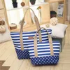 Abendtaschen Sommer Strand Damen Schulter Für Frauen Große Handtaschen Lässig Gestreifte Leinwand Mode Reise Tote SD-064