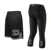 Shorts de plein air NWT 23 # Shorts de basket-ball pour hommes Gym Workout Compression Board Short Youth Jogger Shorts High Elastic Fitness Sports Tights 230711