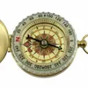 Luminous Brass Pocket Compass Outdoor Sports Camping caminhada