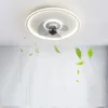 Ceiling Lights Modern White Fan Light Simple Led Smart Blades With Remote Control Home Electric Lamp