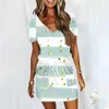 Casual Dresses Summer For Women Short Sleeve Beach Mini Sundress Flowy Dress with Cocktail