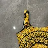 Roupa de banho feminina maiô de grife para mulher clássica com estampa de letras maiôs charmosos biquíni praia maiô moda praia CJD2306305