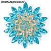 Broches WEIMANJINGDIAN Merk Diverse Kleuren Koffie Paars Rood Zwart Of Clear Crystal Elegante Bloem Sieraden Broche Corsage