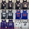 인쇄 된 클래식 레트로 2006-07 농구 15 Vince Carter Jersey Vintage Navy Blue 5 Jason Kidd Jerseys 셔츠 1993 Black 93 Ba Pe White Purple 1998-99