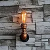 Wandlampen Steam Punk Loft Industrie Eisen Rost Wasserrohr Retro Lampe Vintage E27 Wandleuchte Lichter für Wohnzimmer Schlafzimmer Restaurant Bar