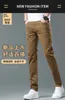 Projektant dżinsów męskich Nowe dżinsy na wiosnę i lato luksusowa wersja koreańska cienkie elastyczne stopy szczupłe bawełniane spodnie khaki europejskie spodnie m710 3fcl