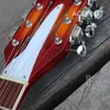 12 Dize Yarı Boş Vücut Elektro Gitar Kiraz Burst Ihlamur Gövdesi Kuyruk Parçası Köprü 360 Guitarra Ücretsiz Kargo