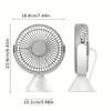 1pc 공기 냉각 천장 테이블 팬 USB 충전식 4000mAh 배터리 작동 무선 전기 휴대용 여름 야외
