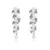 Boucles d'oreilles exagérées de charme perle accessoires de mariée de mode long alliage galvanoplastie 230630