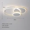 Luzes de teto Lâmpadas LED Design de anel minimalista moderno Sala de estar Quarto Lustre Decoração para casa Iluminação interna Luminária principal