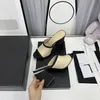 Sandales à la mode CCity Sandale d'été de designer de luxe Sandales à talons hauts pour femmes à glissière classique X142