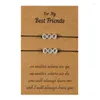 Link Armbanden 2 stks/set Hand Met Lichtgevende BFF Brief Kraal Bijpassende Vriendschap Cadeau Voor Vriend Paar Familie Vrouwen Tiener