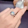 Cluster Rings MeiBaPJ 7 9 Fashion Natural Opal Gemstone Polygon Ring For Women Real 925 Sterling Silver Charm Fine Party Jewelry