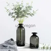 Vases Glass Vases for Flower Arrangement Nordic Home Decoration Accessories Black Flower Terrarium Living Room Decor Transparent Vases x0630