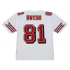 Stitched Football Jersey 81 Terrell Owens 1996 50th Red Mesh Retro Rugby Jerseys Men Women Youth S-6XL