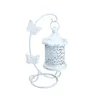 Fer Papillon Crochet Bougeoir Creux Cage À Oiseaux Chandelier Pour La Maison Décoration De Table Ornement Style Européen