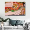 有名な風景絵画Gustav Klimt Canvas Art Water Serpents II（詳細 - 豪華なライン）モダンなリビングルームの装飾