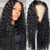 인간의 머리 가발 딥 웨이브 HD 클로저 가발 레이스 정면 가발 Glueless PrePlucked 150Density Wigs 13x4 Deep Wave Front Wig