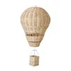 装飾美しいハンギングハンドメイドレイタン熱気球室ショップウィンドウL230626のためのベージュの熱気球