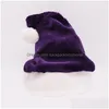 Christmas Decorations Santa Hat Short Plush Man Women Family Xmas Party Elf Comfortable Wear Mticolor Drop Delivery Home Garden Fest Dhnqr