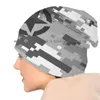 Bérets Camouflage Pixel Urban With Army Star Bucket Hat Sun Cap Symbol Grey White Military Armed Fear