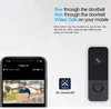 T8 720 p sem fio wi-fi campainha de vídeo telefone inteligente anel de porta interfone sistema de segurança ir visual hd câmera sino olho de gato à prova dwaterproof água com dingdong para casa vida escritório ff