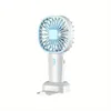 Draagbare handheld ventilator Oplaadbare koeling Mini USB-ventilator met telefoonhouder Zomer Office Home Outdoor Fan