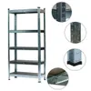 5 Tier BOLTLESS GARAGE SHELVING ENHET STALLER RACK METAL WAREHOUSE