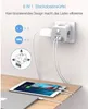 Vase Tessan Wall OutletsExpander Adapter Multi Plug ExtensionソケットUSBポートとEUアウトレットミニヨーロッパ旅行パワーストリップ