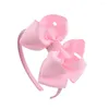 Hair Accessories 4.5 Inch Double Layer Grosgrain Ribbon Bows Headband Children Kids DIY Handmade Baby Girl Hairband