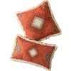 Taie d'oreiller taies d'oreiller rétro européennes et américaines avec gland imprimé décoratif canapé housse de coussin ferme boho décor à la maison taie d'oreiller 230629