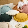 Cushion/Decorative Style Round Cushion Cover with Core Hand-Woven Tassel Covers Home Car Ofiice Decor for Chair 50x50cm