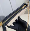 Top Quality Designer Natural Cotton Summer Knit Shoulder Bags Black Letter And Floral Printing Stitch Leather Baguette Bags 24K Light Gold Hardware Chain Handbags