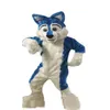 2019 Factory Direct New Blue Husky Dog Mascot Costume Cartoon Wolf Dog Character Ubranie Bożego Narodzenia Halloween Fancy Dress169r