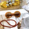 Gafas de sol Diseñador de lujo Mujer Cadena con cuentas 5489 Últimas ventas Moda Celebrity Blogger Star Marca Diseño Marco Gafas